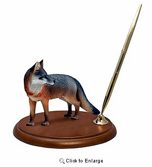 Fox Pen Holder (Gray)