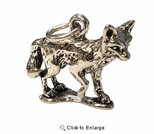 Fox Sterling Silver Charm