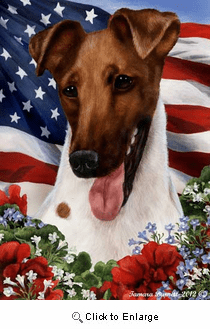 Fox Terrier House Flag