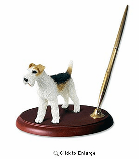 Fox Terrier Pen Holder (Wire Haired)