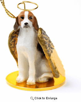 Foxhound Christmas Ornament Angel