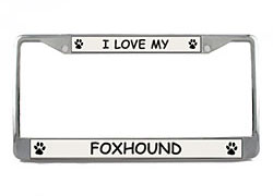 Foxhound License Plate Frame