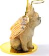 French Bulldog Angel Ornament Fawn