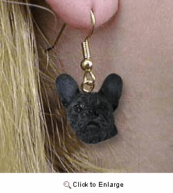 French Bulldog Authentic Earrings
