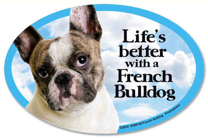 French Bulldog Car Magnet - Life's Better