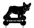 French Bulldog Garden Stake