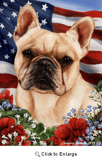 French Bulldog House Flag