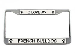 French Bulldog License Plate Frame