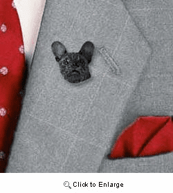 French Bulldog Pin Hand Painted Resin