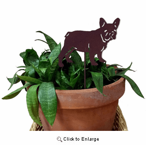 French Bulldog Plant Stake