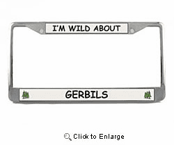Gerbil License Plate Frame