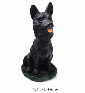 German Shepherd Bobblehead Black