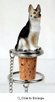 German Shepherd Bottle Stopper