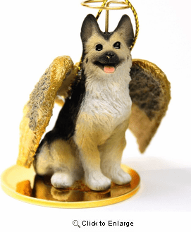 German Shepherd Christmas Ornament Angel