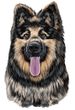 German Shepherd Decal Window Sticker