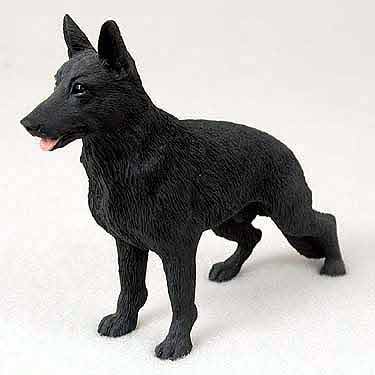 German Shepherd Figurine Black