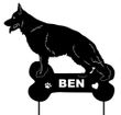 German Shepherd Garden Stake