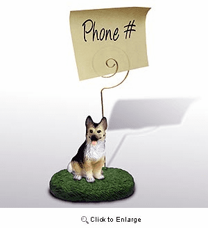 German Shepherd Note Holder