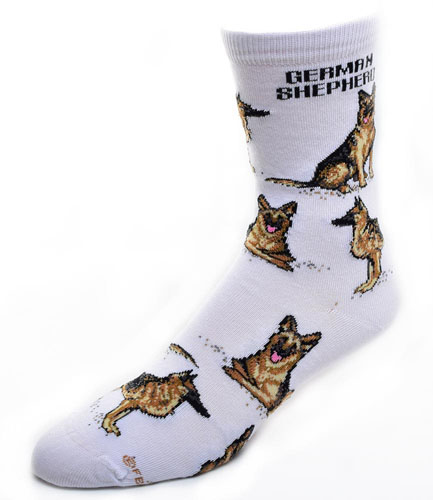 German Shepherd Socks Poses 2