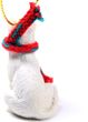 German Shepherd Tiny One Christmas Ornament White