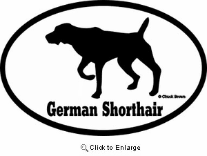 German Shorthaired Pointer Bumper Sticker Euro