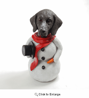 German Shorthaired Pointer Snowman Christmas Decoration