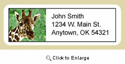 Giraffe Address Labels