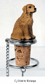 Golden Retriever Bottle Stopper