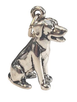 Golden Retriever Sterling Silver Charm