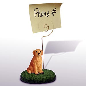 Golden Retriever Note Holder