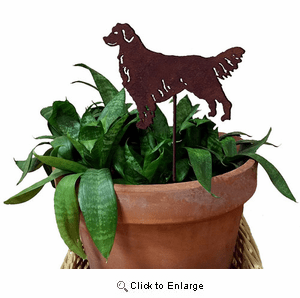 Golden Retriever Plant Stake