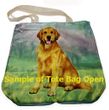 Golden Retriever Tote Bag Laying - Foldable to Pouch