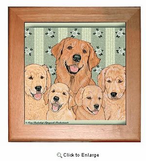Golden Retriever Trivet