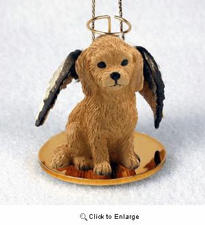 Goldendoodle Christmas Ornament Angel