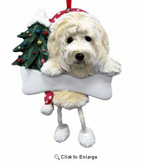 Goldendoodle Christmas Tree Ornament - Personalize