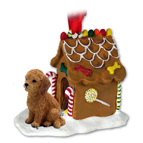 Goldendoodle Gingerbread House Christmas Ornament