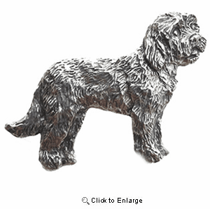 Goldendoodle Pewter Pin