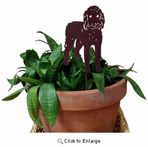 Goldendoodle Plant Stake