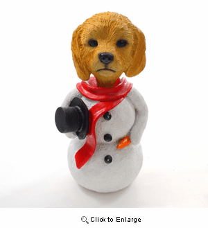 Goldendoodle Snowman Christmas Decoration