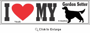 Gordon Setter Bumper Sticker I Love My