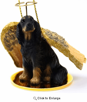 Gordon Setter Christmas Ornament Angel