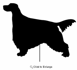 Gordon Setter Garden Stake