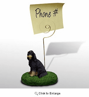 Gordon Setter Note Holder