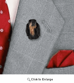 Gordon Setter Pin Hand Painted Resin