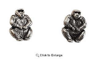 Gorilla Earrings