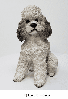 Gray Poodle Figurine
