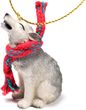 Gray Wolf Tiny One Christmas Ornament