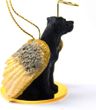 Great Dane Angel Ornament Black Uncropped