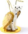Great Dane Angel Ornament Harlequin Uncropped