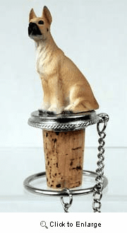 Great Dane Bottle Stopper (Fawn)